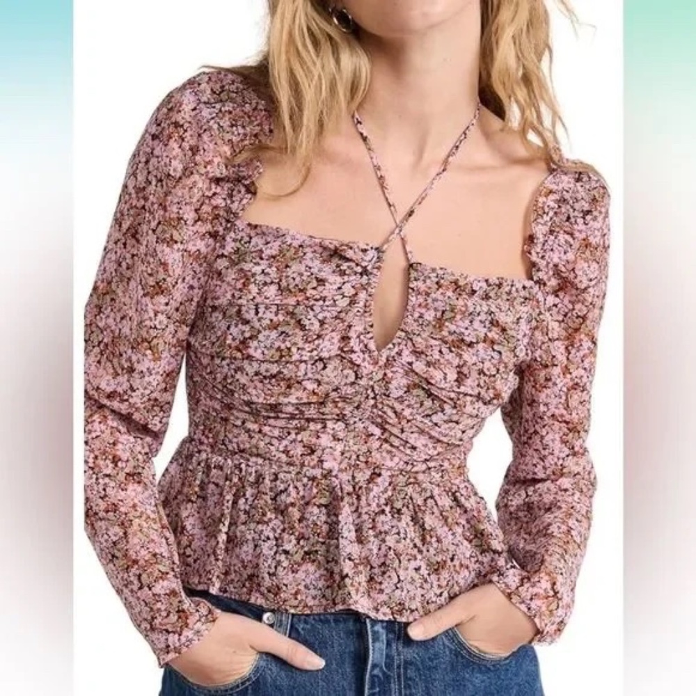 *Like New / Hardly Worn* ASTR The Label Tony Strappy Peplum Top Size: L